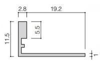 INAX(LIXIL) 装飾見切り材(壁用) 壁見切り10L SM-2700L/W-10N(ホワイト)