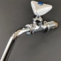 INAX 台付自在水栓(泡沫式・普通コマ式・水用・陶器ハンドル) 　LF-14F-13D