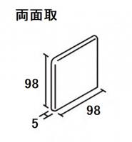 カミヤマ　ブライト100角　両面取　KN-503R