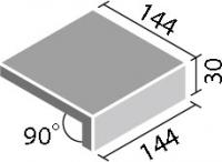 カネキ　クレミック 150角　垂れ付き階段　CL-144/KT-35/K-603