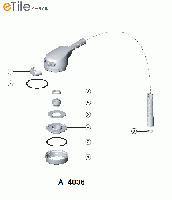 A-4036　 シングルレバー洗髪シャワー水栓用　 シャワーセットASSY　LIXIL|INAX　 水栓部品　