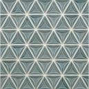 【在庫限り】CLN-007[シート]　名古屋モザイク クロザネイ　43x38三角形特殊面状　 モザイクタイル