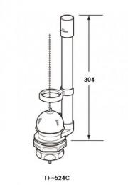 INAX　T-527タンク用Φ50フロート弁(平付用)　DTF-524C