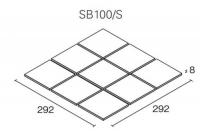 SB100/S-12[シート] セルボ 100角平セット張り　KYタイル