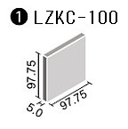 INAX　リベイナレゼルヴェキラミック100角バラ　ルシーディア　NP-LZKC-100/595