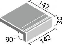 INAX 外装床タイル ニューイナフロア 150mm角垂れ付き段鼻　PS-151/G-3N