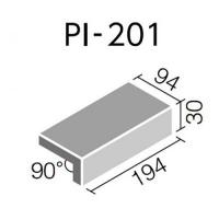  INAX　ピアッツア　OXシリーズ　200x100mm角垂れ付き段鼻　PI-201/6