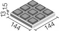 INAX　ピアッツア　OXシリーズ　150mm角歩道用スロープ(Eパターン)　PI-150/3E