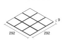 AC100/S7[シート]　スターコート 100角平セット張り　KYタイル