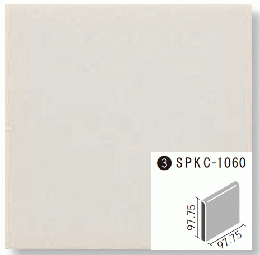 ミスティキラミック マット釉  SPKC‐1060/M42  100mm角片面取