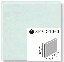 ミスティキラミック ブライト釉  SPKC‐1060/L73  100mm角片面取