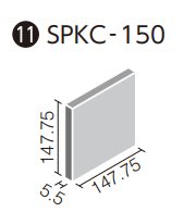 ミスティキラミック ブライト釉 SPKC‐150/L52 150mm角平