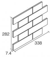 SF-542/RF/S-45[5シートセット]　KYタイル　ソフティ　フランス張り平タイル|洗面所　トイレ　キッチンにおすすめ|屋内壁タイル|