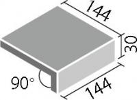 INAX　アレス 150mm角垂れ付き段鼻 ALS-151/4