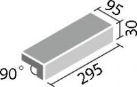 INAX　ベイシス 300mm×100角垂れ付き段鼻 BAS-301/1