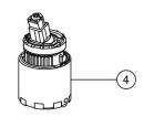 A-9698-10 シングルレバー混合水栓用ヘッドパーツ 水栓部品 LIXIL　INAX