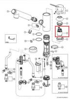 A-9698-10 シングルレバー混合水栓用ヘッドパーツ 水栓部品 LIXIL　INAX