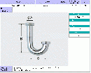 INAX 32mm排水U字管　A-674