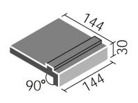 INAX　グロストーン　150角垂れ付段鼻　GRS-151/2