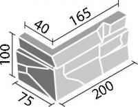INAX　ラグナロック デラノクリフ2 コーナーストーン(1個)　LGR-C/DLC-1K