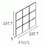 P10/S-105[シート]　KYタイル　100mm角平 セット張り