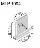 INAX　ミデュールブライト100角 内幅木片面取出隅(右)　MLP-1094/1026