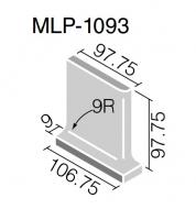 INAX　ミデュールブライト 100角内幅木片面取出隅(左)　MLP-1093/1026