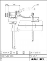 TF-V150BU-20　ボールタップ(手洗なし用) DT-B150GU、DT-V150U、DT-V150MU　他用　トイレ部品　LIXIL　INAX