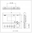 354-1058B　アメージュM・G脱臭シャワートイレ　DT-5823用リモコン(電池・ビス無し)
