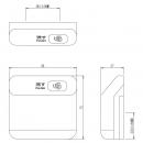 354-1074B　センサー大便器　DV-151タイプ-AD用、ACアダプター(100V)式・ビスなし