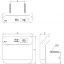 354-1090A　INAXセンサー大便器 DV-151タイプ用リモコン　電池・ビス付き