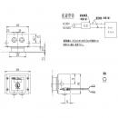 354-1138A　センサー大便器　壁埋込リモコンセット(タイル壁用)　DV-151-T、DV-155AF-C-URJ-T用