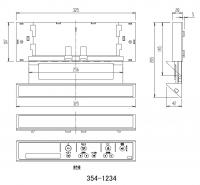 354-1234-SET　パッソ CW-E43-R、アメージュC DT-C153-R用 インテリアリモコン　電池・ビス付