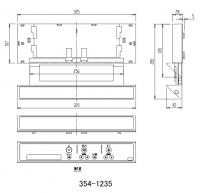 354-1235-SET　パッソ CW-E41-R、アメージュC DT-C152U-R、DT-C182U-R用 インテリアリモコン　電池・ビス付