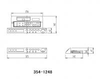 354-1248　サティス　DV-318・DT-358・388用　インテリアリモコン　電池ビスなし