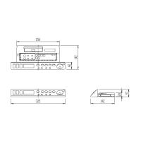 354-1249　サティス　DV-317・DT-357タイプ用 インテリアリモコン　電池ビスなし