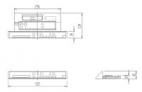 354-1271　アメージュVシャワートイレ DT-V281U用 インテリアリモコン　電池・ビス無し