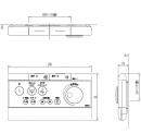 354-1282A　シャワートイレ PASSO(CW-E51Q)用 壁リモコン　流す付