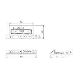 354-1393B　サティス　DV-S415・DV-S425・DT-355G・DT-385Gタイプ用 インテリアリモコン、電池・ビスなし