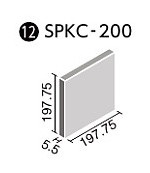 LIXIL　ミスティパレット 200角平 ブライト釉　(バラ)　SPKC-200/B1001