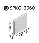 LIXIL　ミスティパレット 200角片面取 ブライト釉　(バラ)　SPKC-2060/B1001(ホワイト)