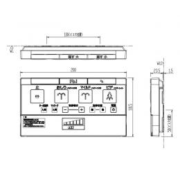 354-1399-SET　シャワートイレPASSO　CW-E64Q・E74Qタイプ用　壁リモコンキット、電池・ビス付き