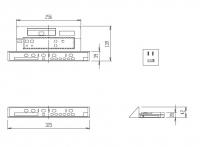 354-1415C-SET　CW-KA21Qタイプ、CW-E61Q型、DT-ZA-182・Z182他　用　電池・ビス付インテリアリモコンキット(流す付)