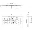 354-1467-SET　PASSO CW-E55AQ、CW-E55Q用リモコン(流す付)、電池・ビス付き　354-1277の代替リモコン
