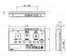 354-1530-SET　サティスEタイプ DV-E115用 壁リモコン　電池・ビス付(乾燥・自動脱臭・流す付)