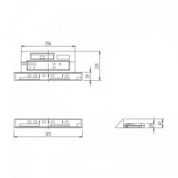 354-1546B　ベーシアハーモ　DV-D113・J213・J223タイプ用インテリアリモコン、電池・ビスなし