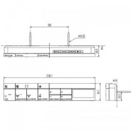 354-1573-EG-SET　サティスS　DV-S518・DV-S528・サティスG　DV-G118タイプ用 スマートリモコンキット(英字表記)　電池・ビス付