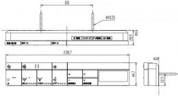 354-1574-LSET　サティス DV-S526T・DV-S526・DV-S516タイプ用 スマートリモコン　壁ラベル・電池・ビス付