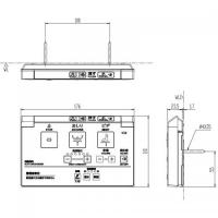 354-1600A-SET　PAシリーズ　CW-PA11FQ・DV-K213Fタイプ用 壁リモコンキット(女性用)、電池・ビス付