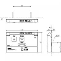 354-1602A-SET　PAシリーズ PA11MQ、DV-K213M用 壁リモコンキット、電池・ビス付